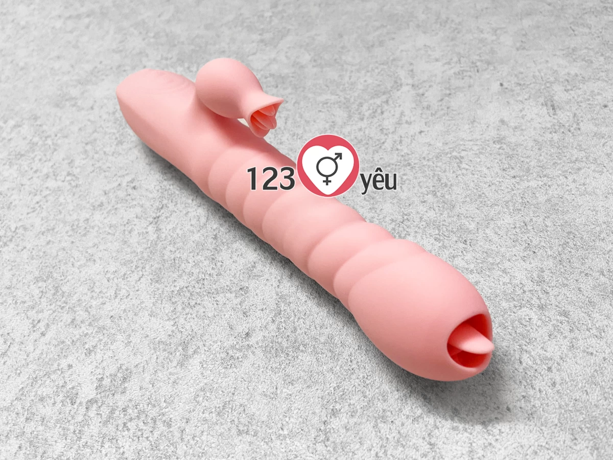 Lưỡi masage điểm G Sweet rung thụt, ph&aacute;t nhiệt pin sạc