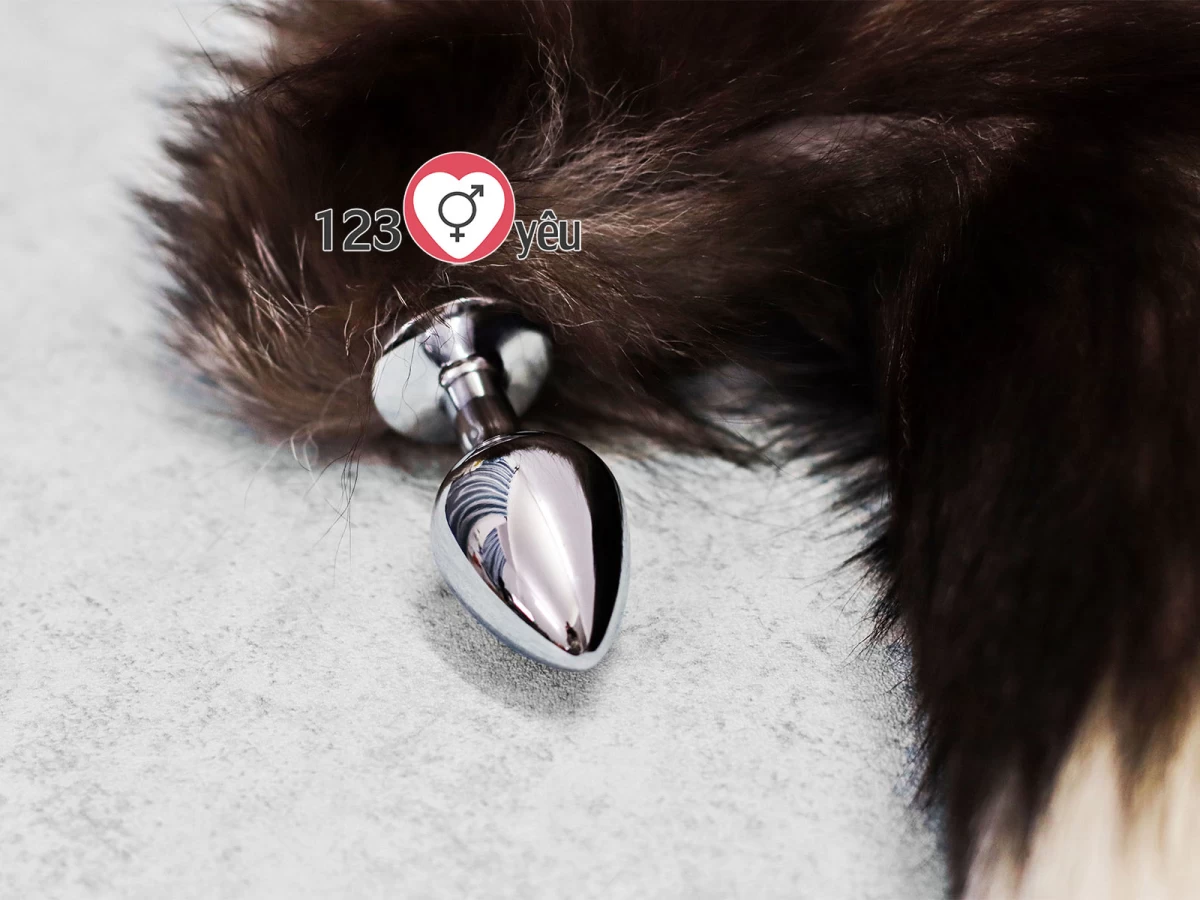 Đồ chơi kích thích h&acirc;̣u m&ocirc;n đu&ocirc;i sói inox loại đẹp