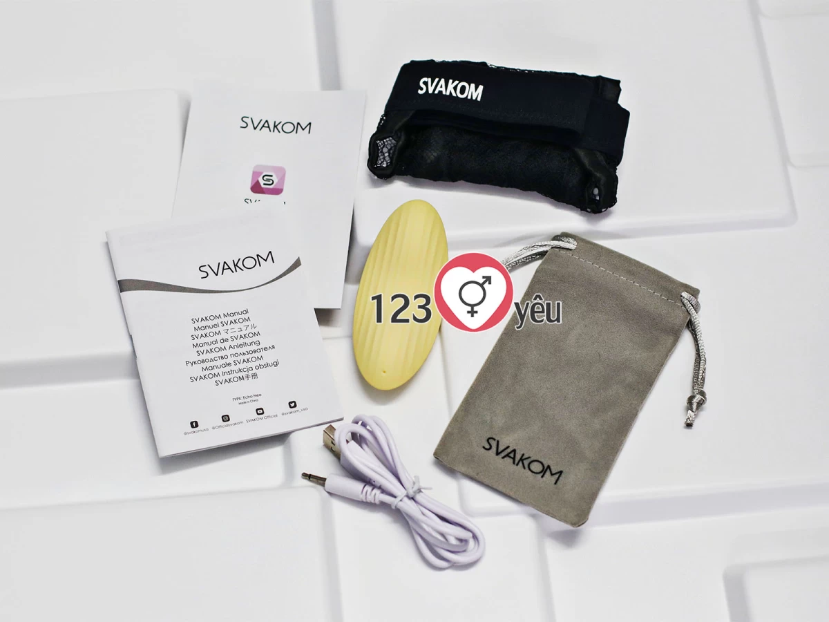 Trứng rung t&igrave;nh y&ecirc;u Svakom Echo Neo ch&iacute;nh h&atilde;ng