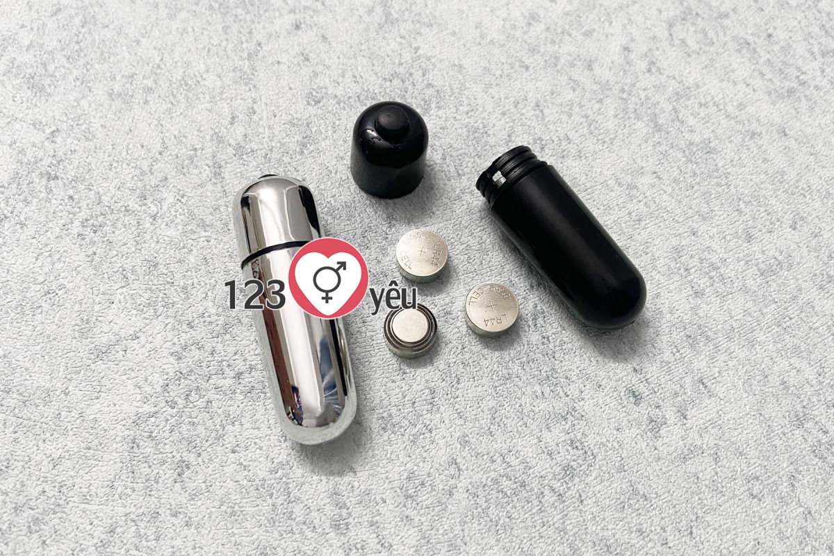 Cục rung t&igrave;nh y&ecirc;u vi&ecirc;n đạn pin rời 2