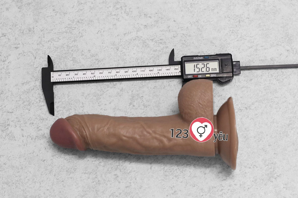 Dương vật giả c&oacute; đế da n&acirc;u si&ecirc;u mềm