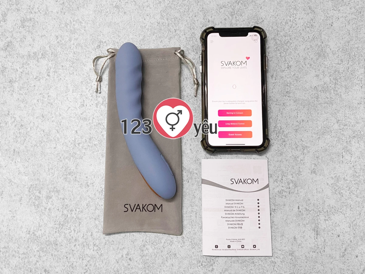 M&aacute;t xa điểm G Svakom Ava Neo c&oacute; rung thụt đa chế độ