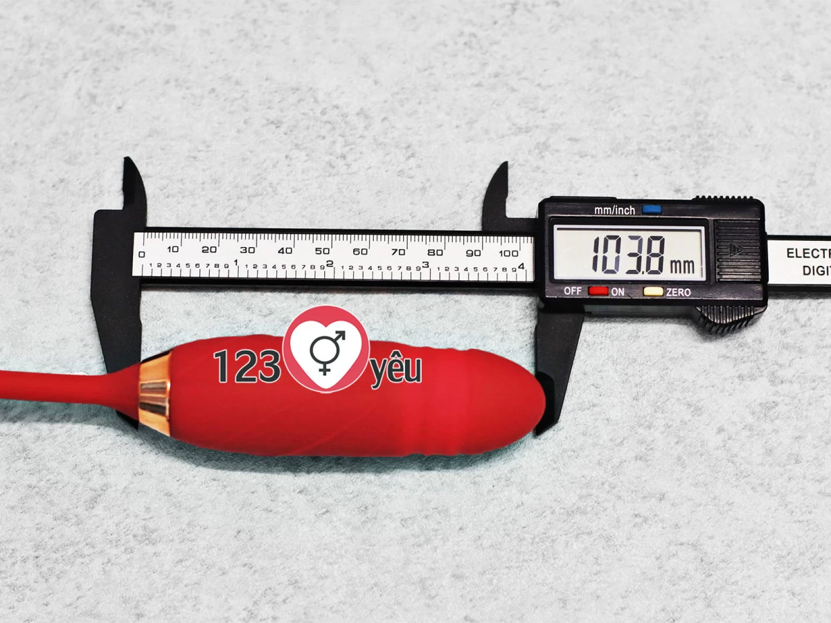 Trứng rung t&igrave;nh y&ecirc;u hoa hồng hai đầu