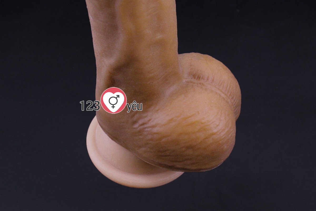 Dương vật giả c&oacute; đế da n&acirc;u Nature Cock 8 inch mềm mại nhập khẩu USA 4