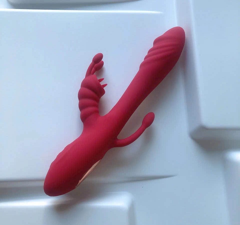 Dương vật giả rung 3 đầu c&oacute; sưởi ấm k&iacute;ch th&iacute;ch