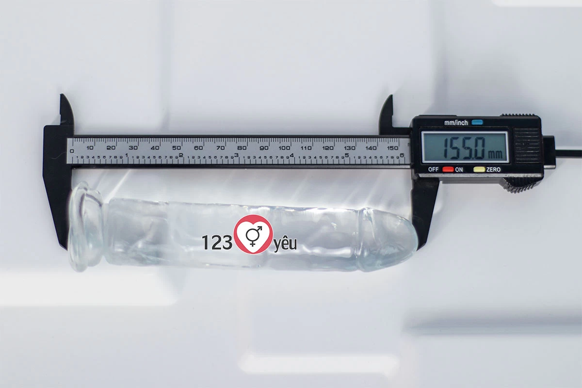 Dương vật giả c&oacute; đế trong suốt cực sướng size nhỏ