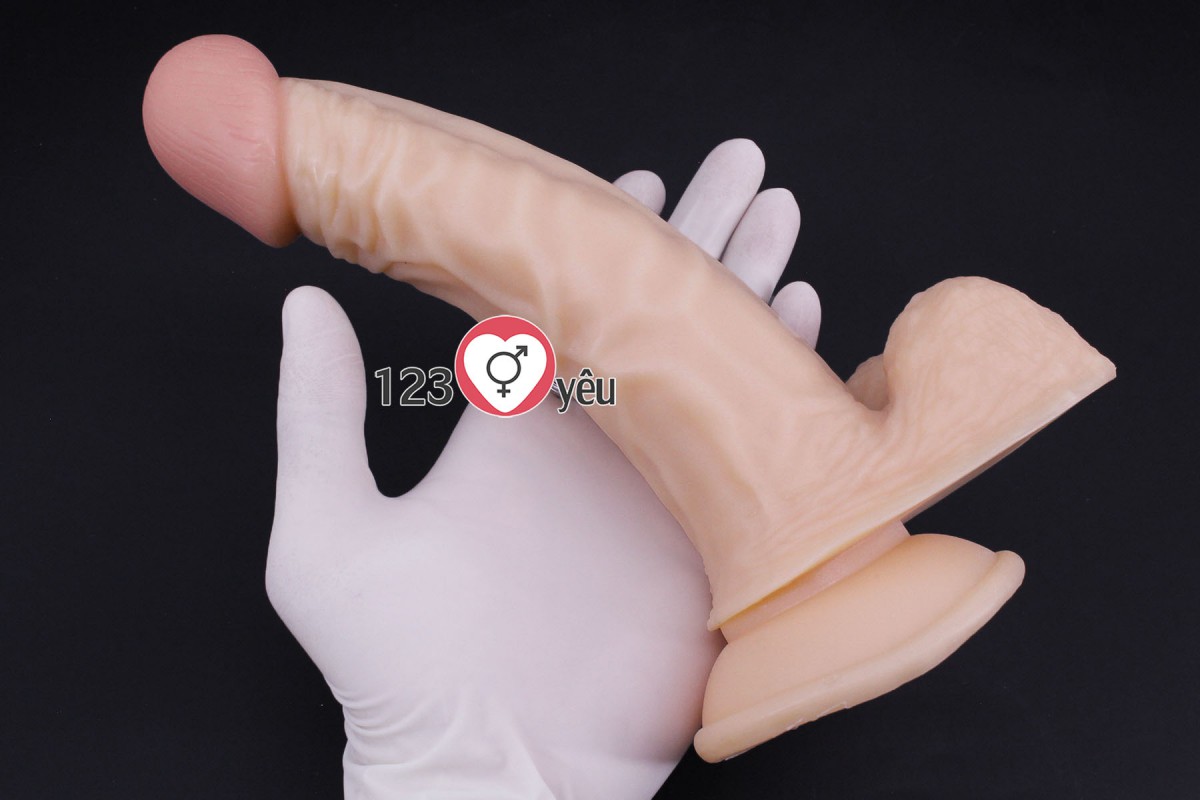 Dương vật giả lovetoy 8.5 inch c&oacute; đế chất liệu silicon như thật 2