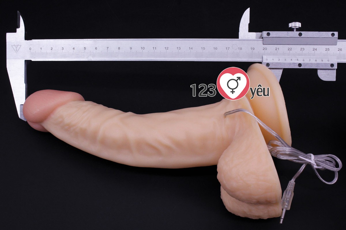 Dương vật giả lovetoy 8.5 inch c&oacute; đế chất liệu silicon như thật 11