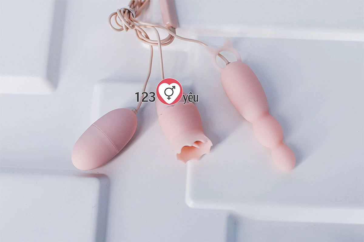 Trứng rung t&igrave;nh y&ecirc;u 3 đầu Ankni thanh l&yacute;