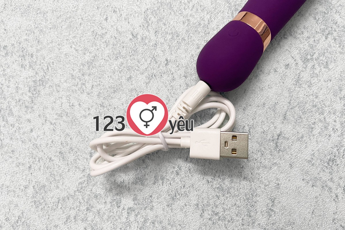 M&aacute;y massage điểm G 2 lưỡi rung nhiều chế độ 5