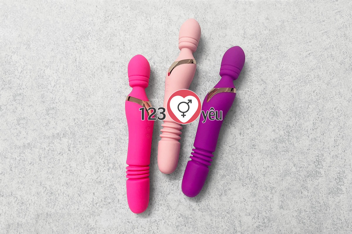 M&aacute;t xa điểm G ph&aacute;t nhiệt t&iacute;ch hợp đầu dương vật giả thụt, ngo&aacute;y pin sạc 2