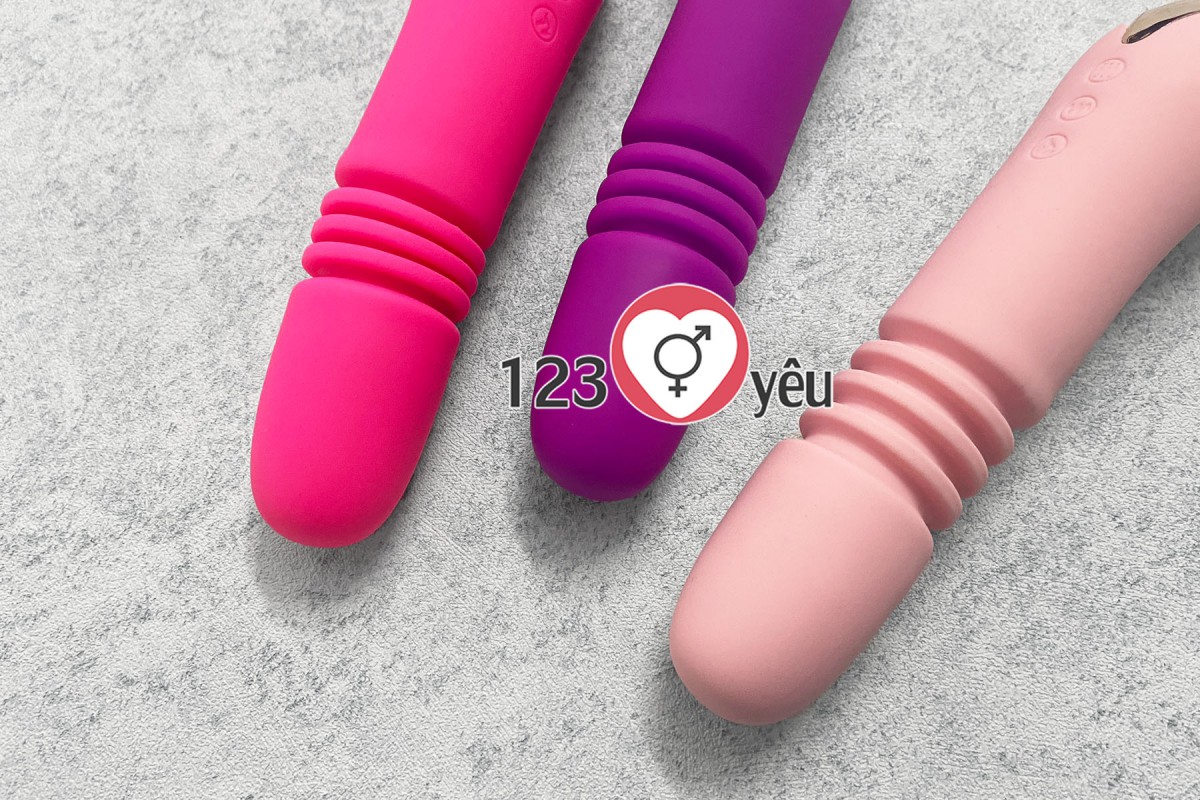 M&aacute;t xa điểm G ph&aacute;t nhiệt t&iacute;ch hợp đầu dương vật giả thụt, ngo&aacute;y pin sạc 4