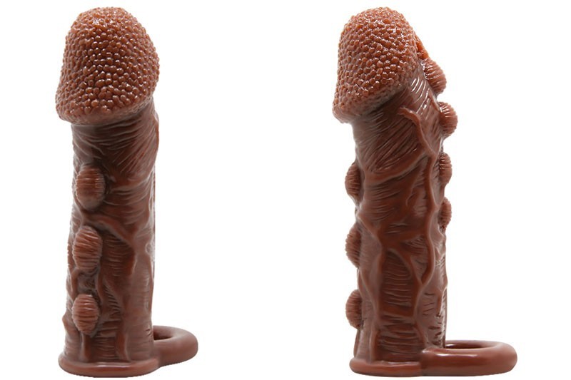 Bao cao su đ&ocirc;n d&ecirc;n ch&acirc;́m gai Brave Man có quai đeo 2