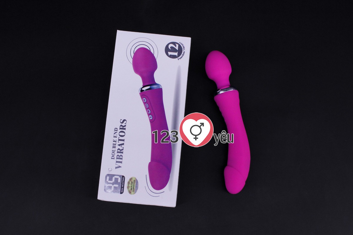 Máy mát xa đi&ecirc;̉m G phát nhi&ecirc;̣t, rung 2 đ&acirc;̀u Double End pin sạc 1