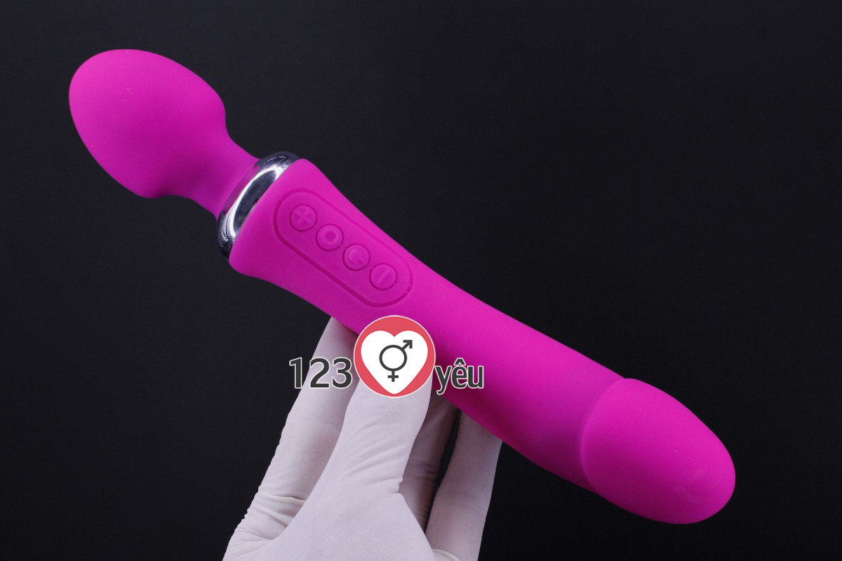 Máy mát xa đi&ecirc;̉m G phát nhi&ecirc;̣t, rung 2 đ&acirc;̀u Double End pin sạc 3