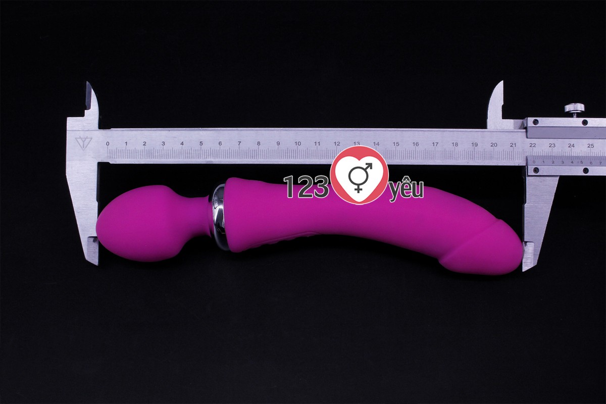 Máy mát xa đi&ecirc;̉m G phát nhi&ecirc;̣t, rung 2 đ&acirc;̀u Double End pin sạc 10