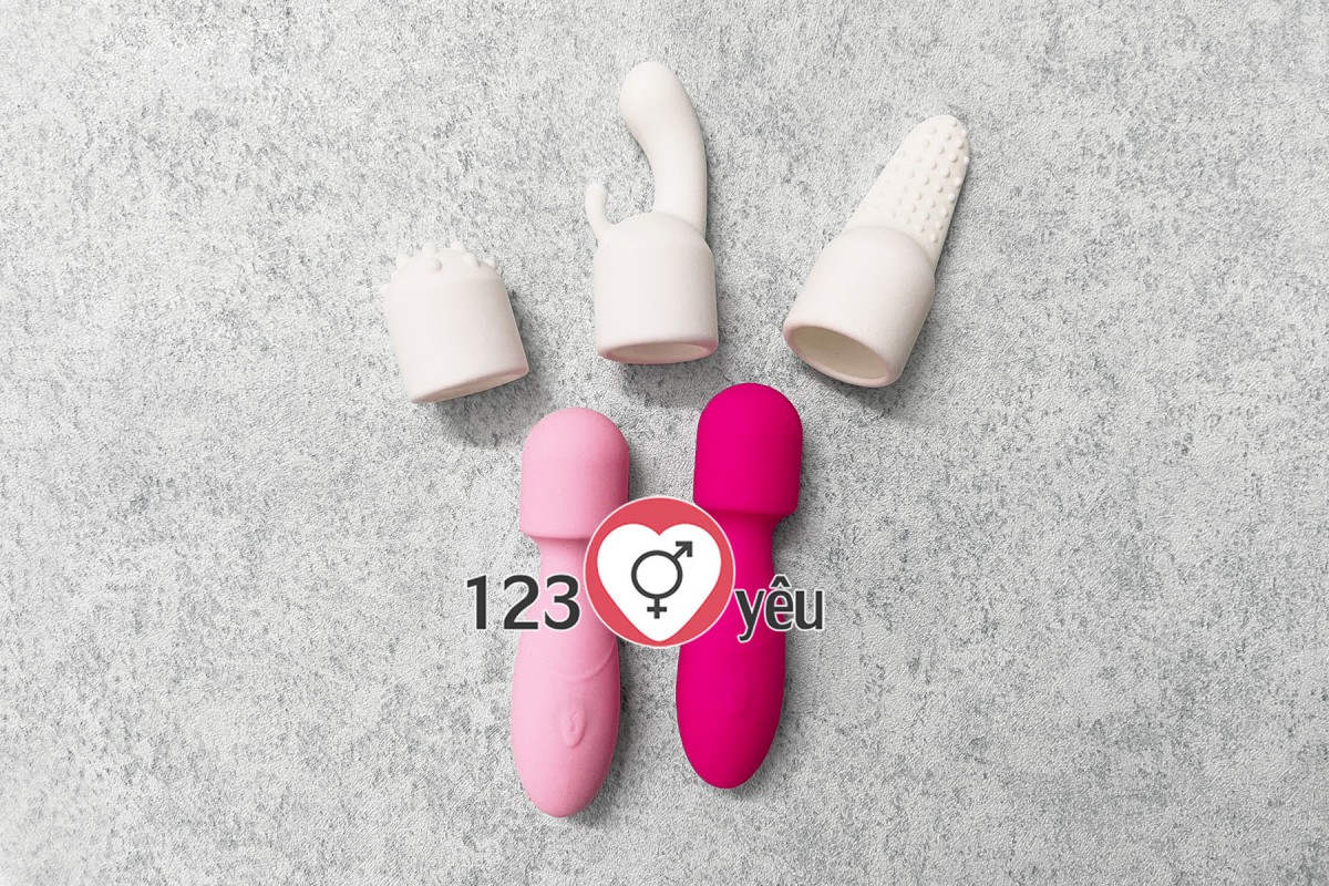 M&aacute;t xa điểm G mini 3 đầu nhỏ gọn pin sạc 1