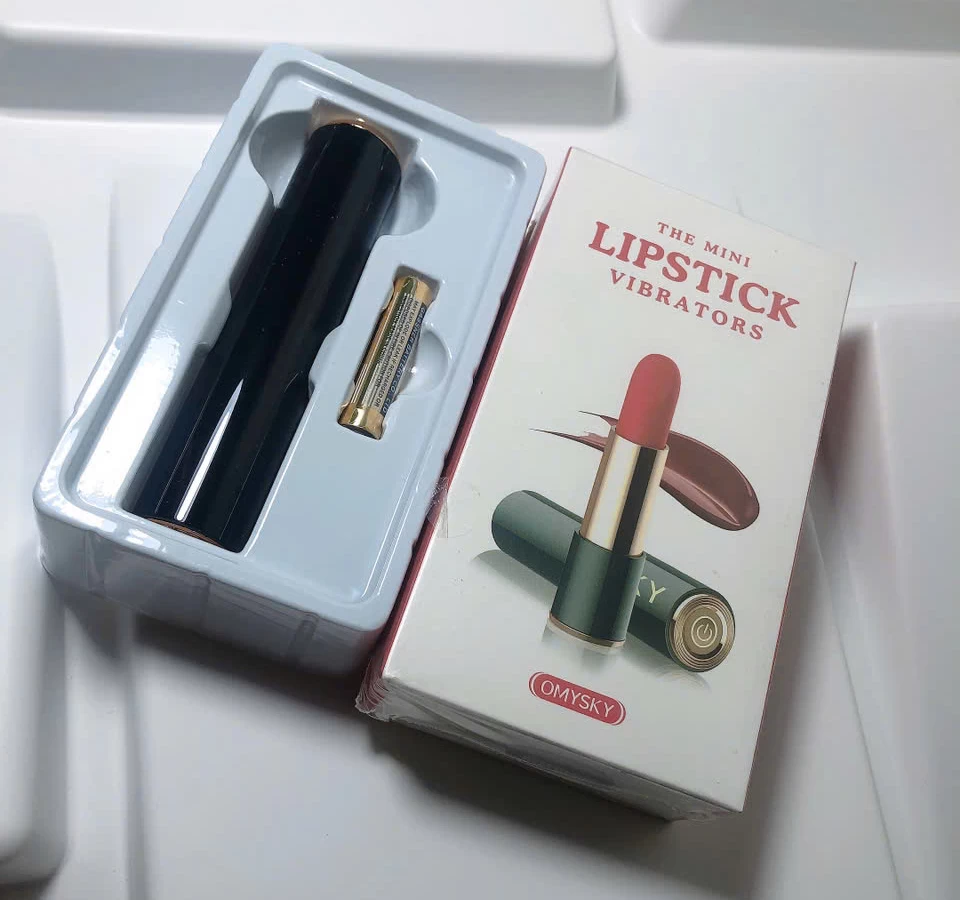 Trứng rung tình yêu hình thỏi son pin