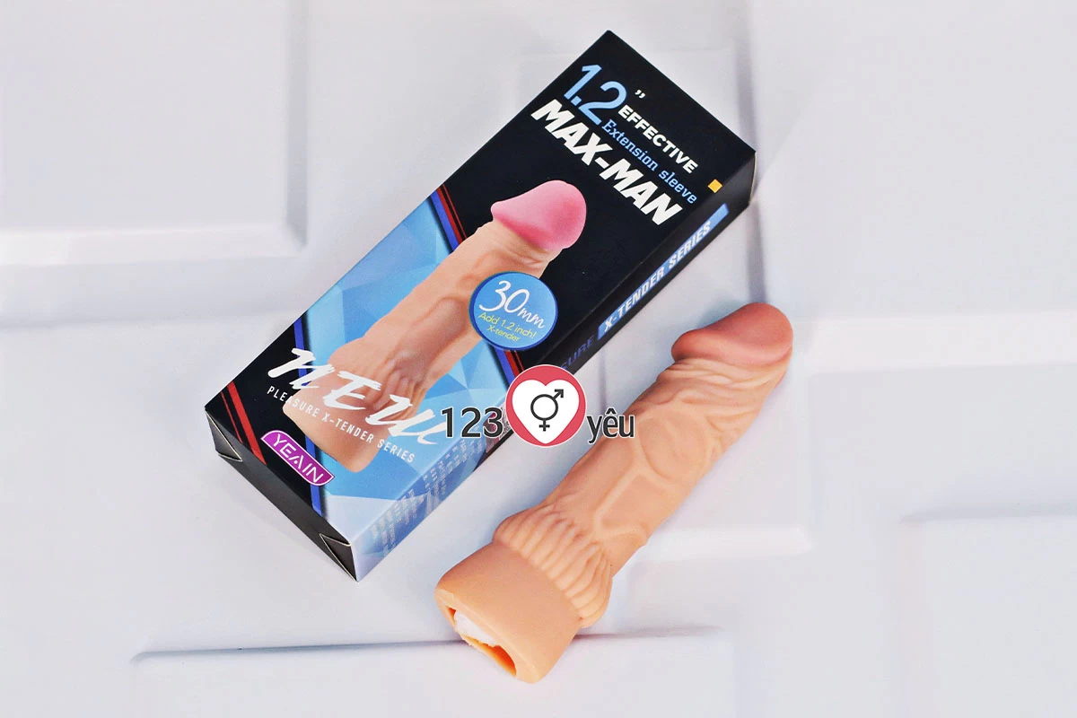 Bao cao su đ&ocirc;n d&ecirc;n Max Man đ&ocirc;n đầu 3cm